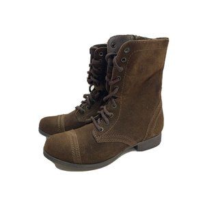 Steve Madden 'Troopa' Olive Suede Women's Boots Size 6M SM283 *NO BOX*